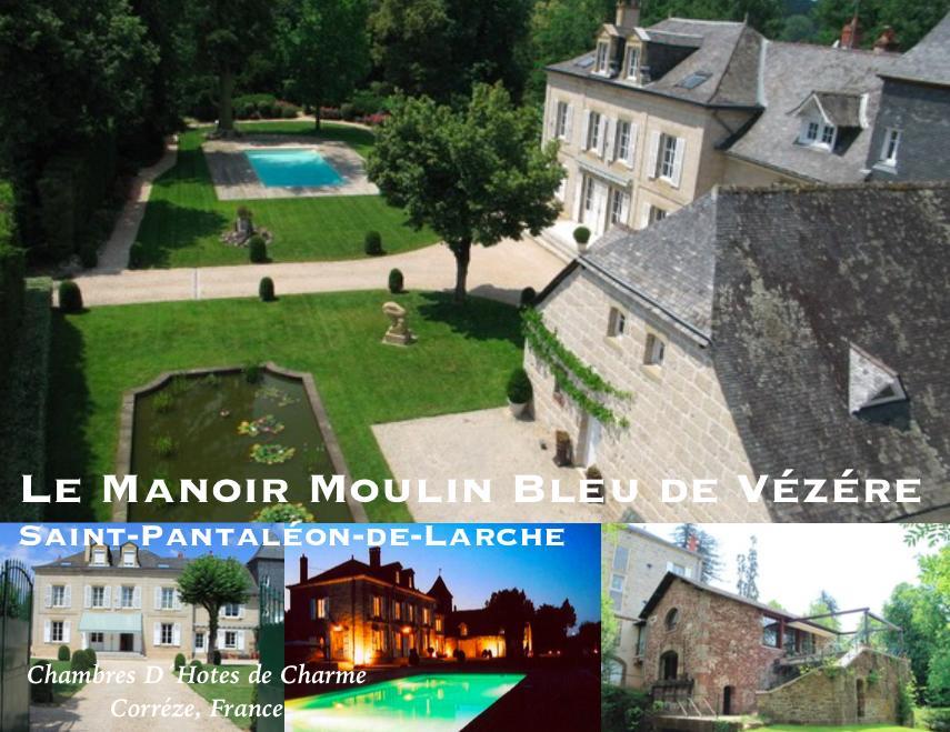 French Correze Moulin Bleu Hotel Saint-Pantaléon-de-Larche Cameră foto